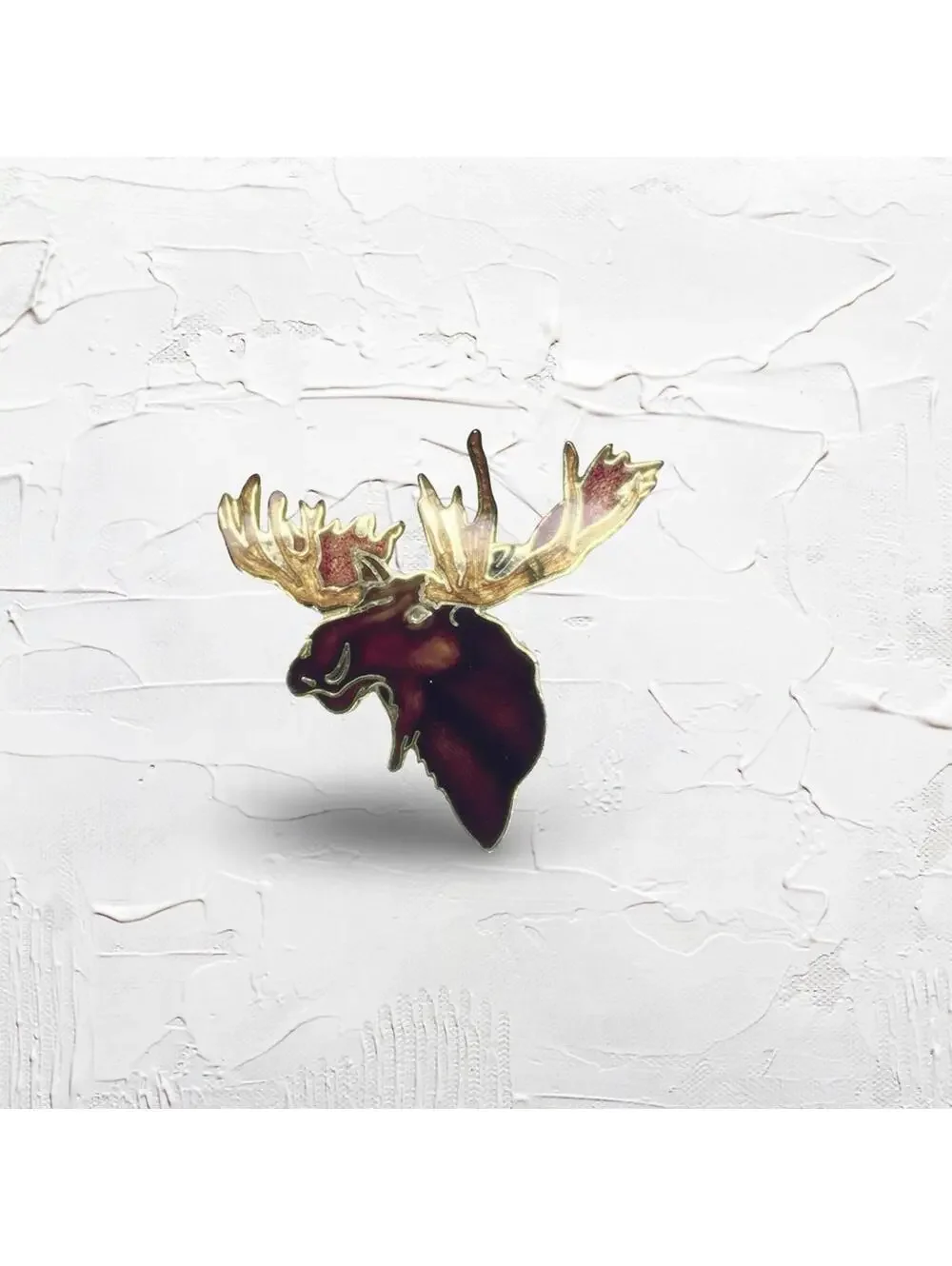 7250. Weird Moose Head Enamel Pin